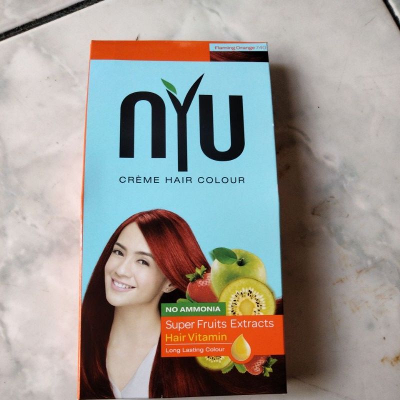 Nyu creme hair colour/nyu pewarna rambut/cat rambut/nyu