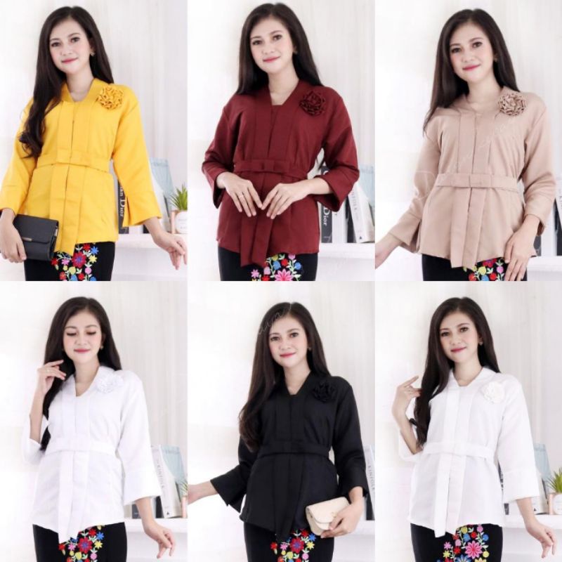 Promo Atasan blouse kebaya encim modern wisuda pesta standar/JOMBO Olivia