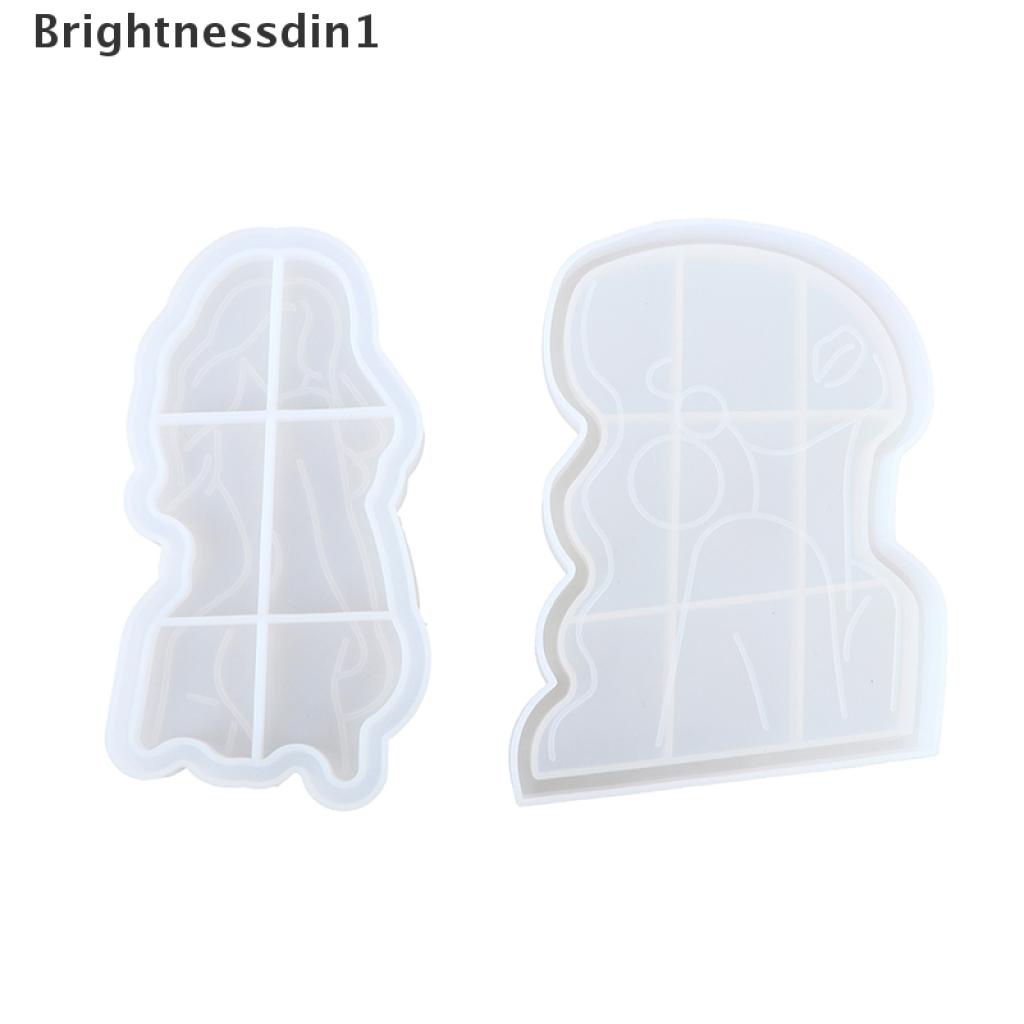 Cetakan Resin Epoksi Kristal Model Tubuh Abstrak 1 In 1 Bahan Silikon