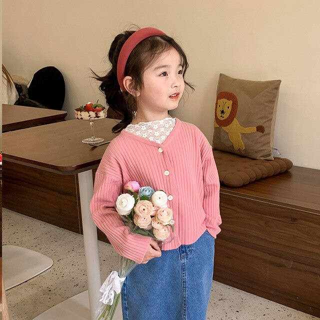 TokoMilkan - Cardigan Rajut Anak Perempuan NADIRA Cardy Kids | Cardigan Outer Anak Perempuan