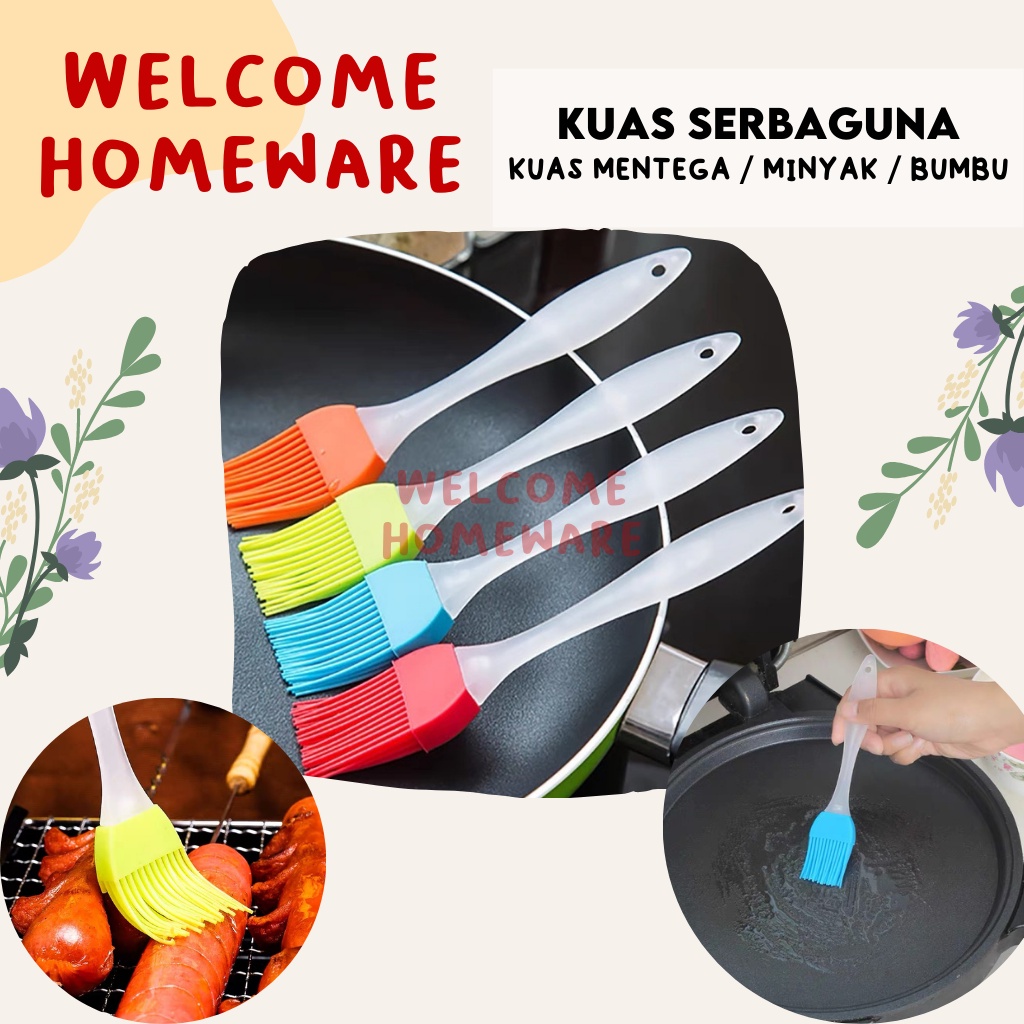 Kuas Serbaguna Mentega Minyak Bumbu Masak Silikon Brush Roti Kue BBQ