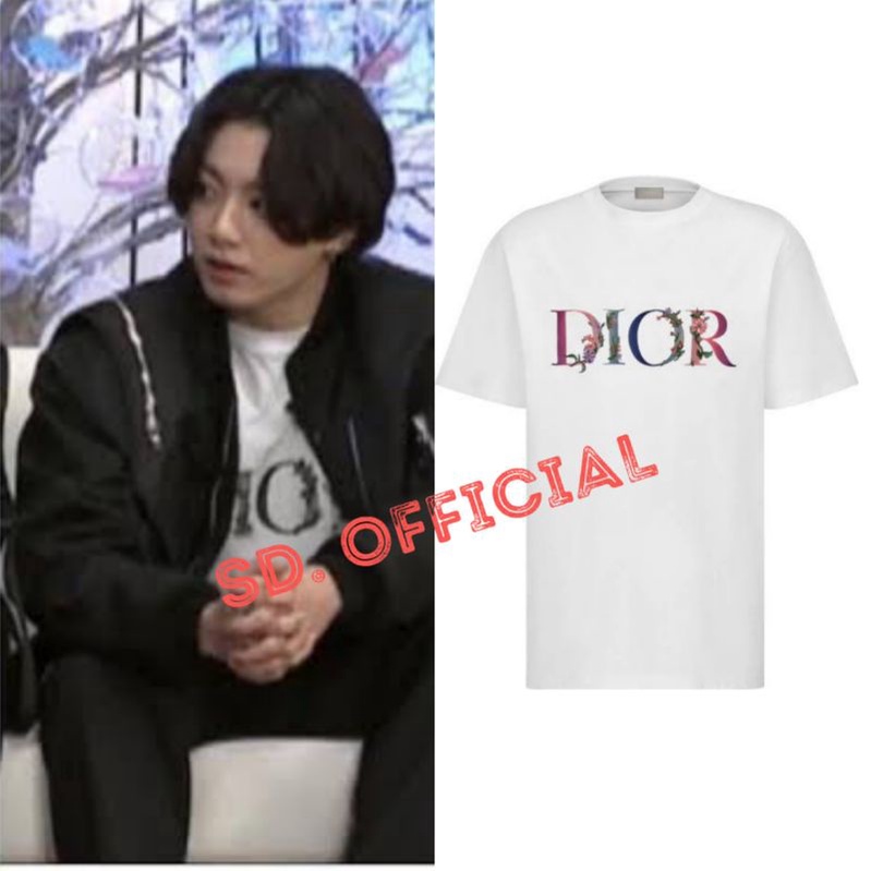 Kaos BTS Jungkook D. I. O. R Flower