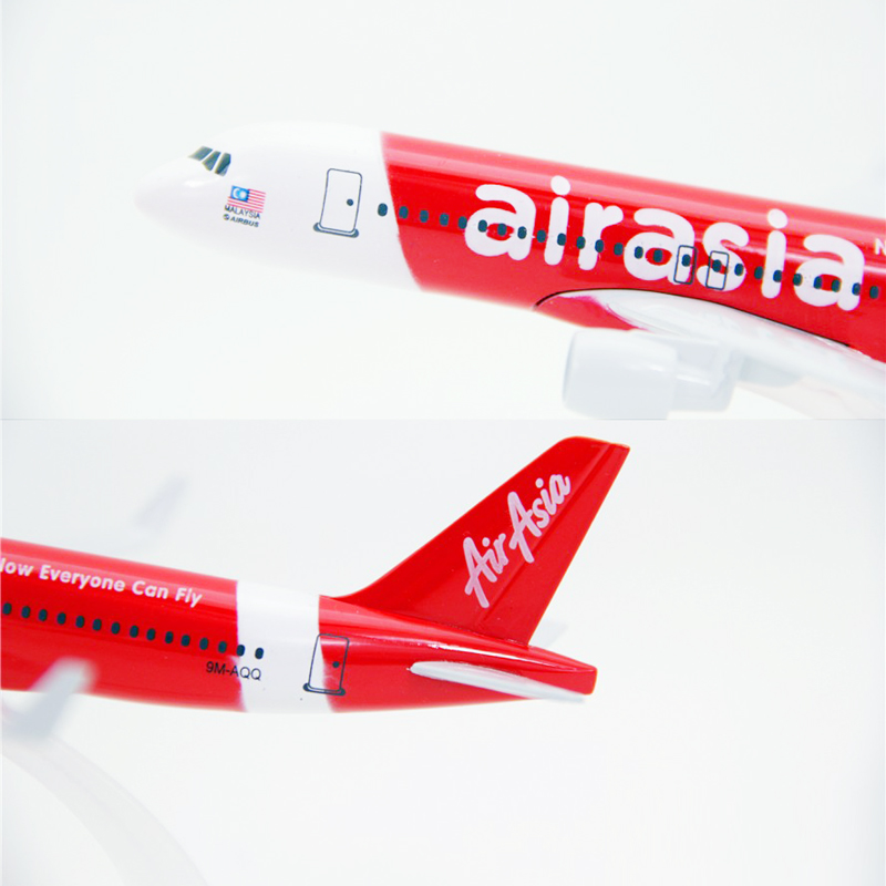 Model Pesawat Terbang Airbus 320 Malaysia Korea Vietnam Airlines A320 Diecast Metal 16CM