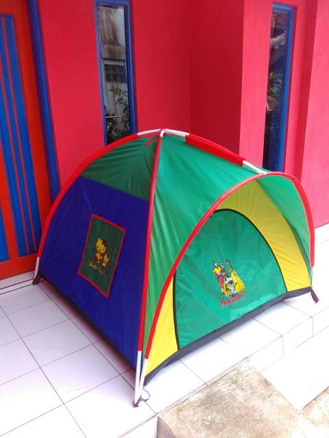 Termurah Tenda Mainan Anak Katakter Tenda Camping Pipa PVC Rangka Kuat