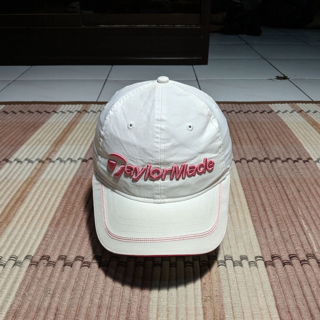 Topi Olahraga Wanita TAYLORMADE GOLF White Pink Cap Original Second