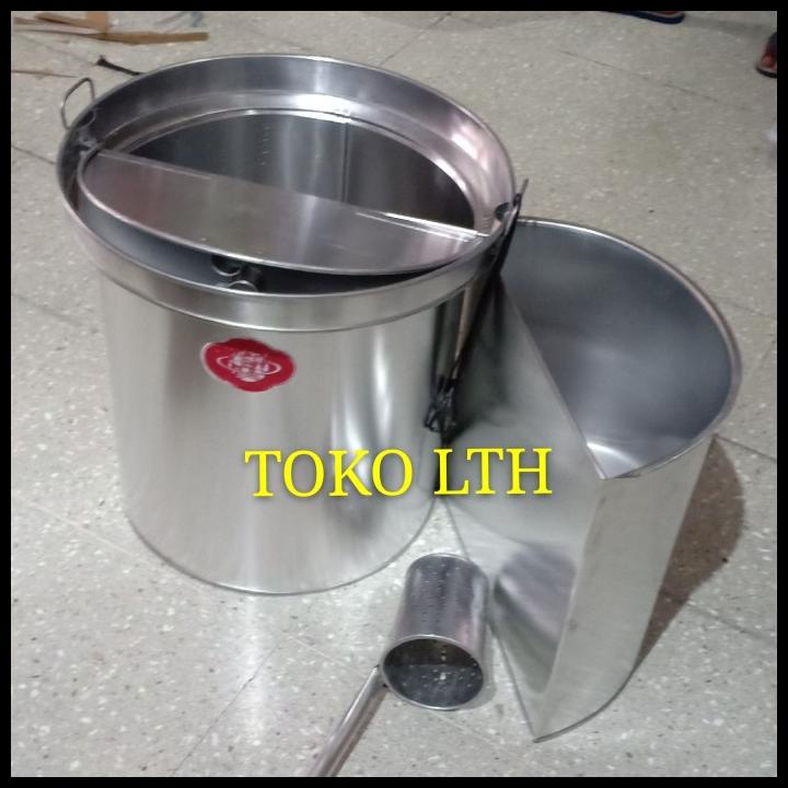 Tong Mie Ayam Baso Sekat Lepas 40 Cm Alumunium / Dandang Buleng Panci