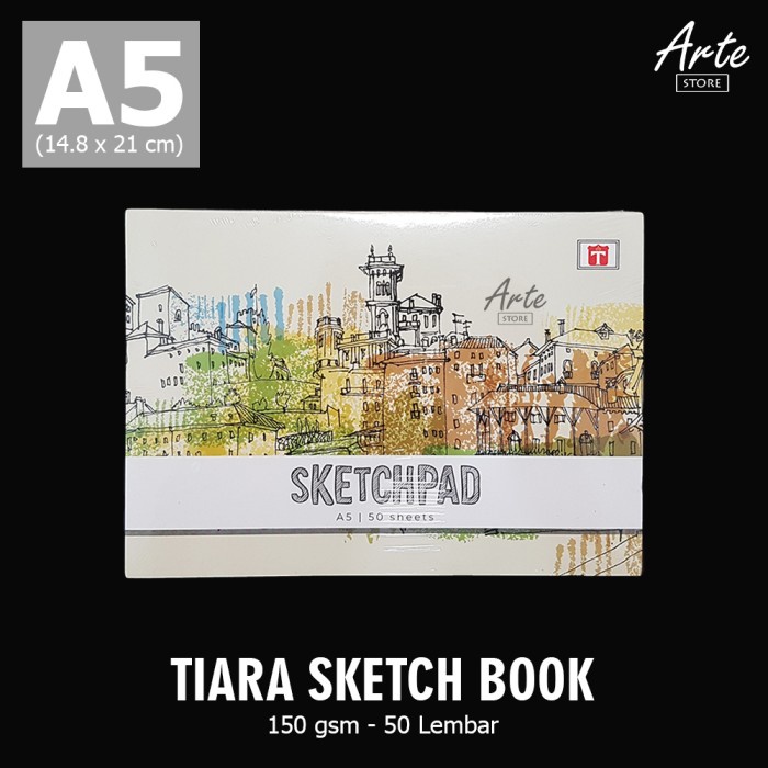 

Sketsagambar- Tiara Artist Sketch Pad A5 (50 Lembar) -Buku-Gambar-Sketsa.