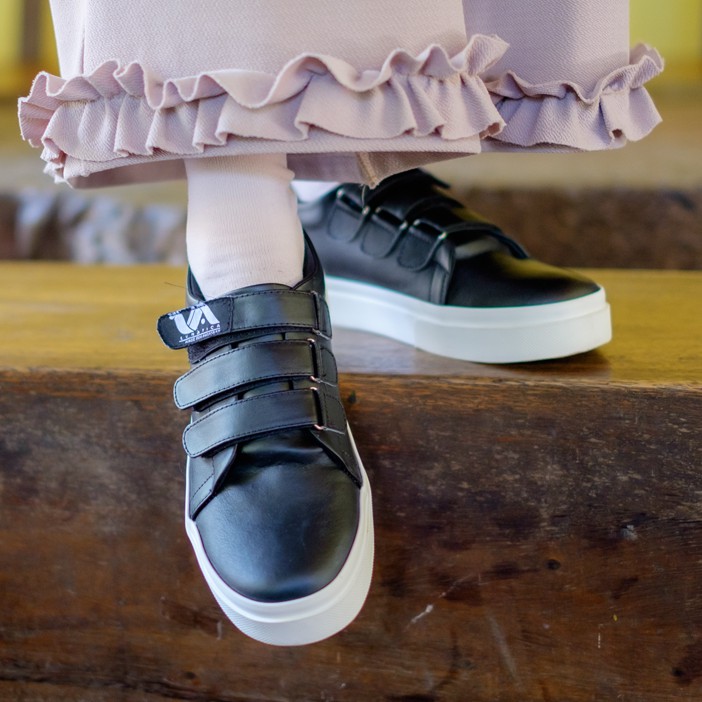 Meisie Black | 36-41 | Sepatu Simpel Casual Jalan Wanita/Cewek/Women Sneakers Footwear  | FORIND x Lvnatica