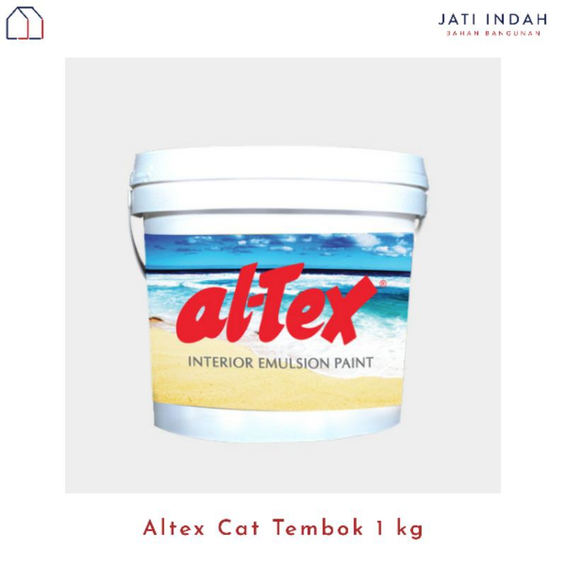 ALTEX CAT TEMBOK / PLAFON 1 KG WARNA HITAM DAN PUTIH | Emulsion Paint