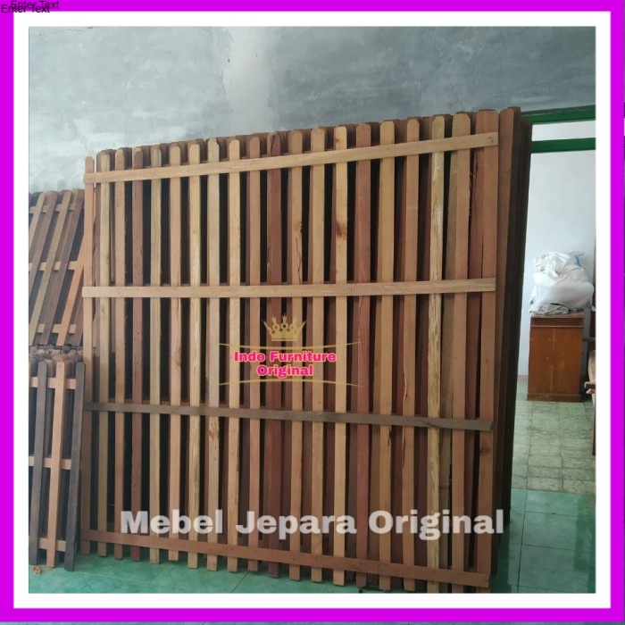 Pagar/Pager Rumah, Taman, Kebon, Pembatas Tanah Kayu Bengkirai Murah Original