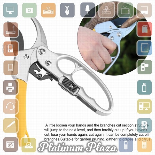 WALFRONT Gunting Taman Ranting Tumbuhan Bunga Garden Pruning Shear Scissors - W238`2DXCGP-