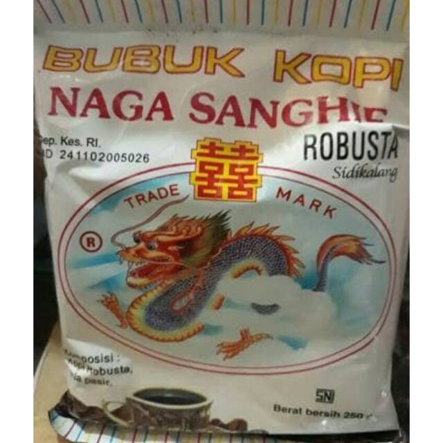 

Kopi Robusta Naga Sanghie Bubuk Kasar 250 gram