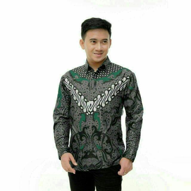Kemeja Batik Pria Lengan Panjang Ukuran M L Xl Xxl