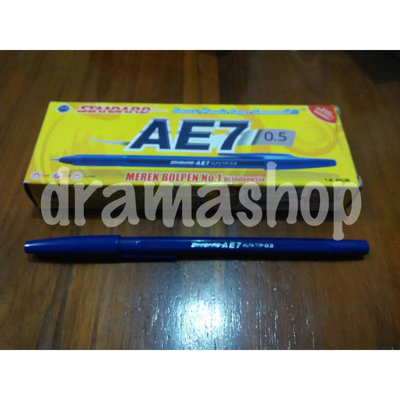 Pulpen Ballpoint Standard AE7 Alfa Tip 0.5