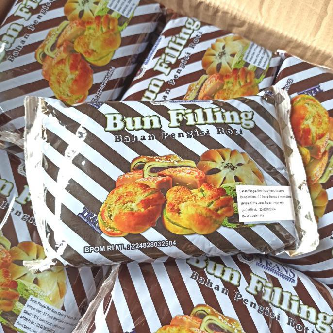 

TRANS BLACK SESAME BUN FILLING 1 KG PASTA WIJEN HITAM