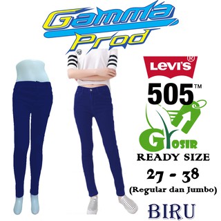  Celana  Soft Jeans LEVIS  505 Skinny WANITA  MEDIUM BIG SIZE 