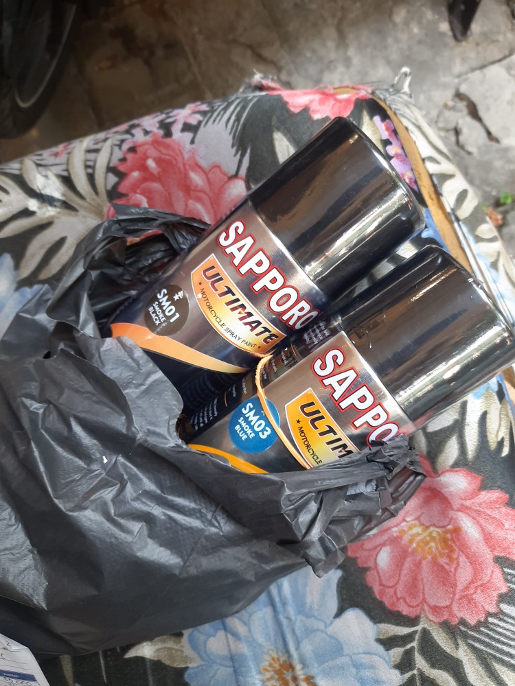 Sm03 Smoke Blue Transparan Sapporo Ultimate Cat Semprot 400ml