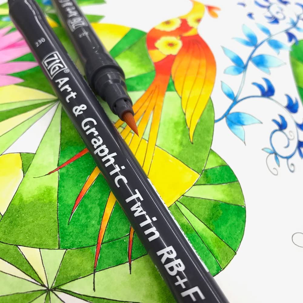 

ZIG KURETAKE ART & GRAPHIC TWIN REAL BRUSH + FINE (TUT-95)
