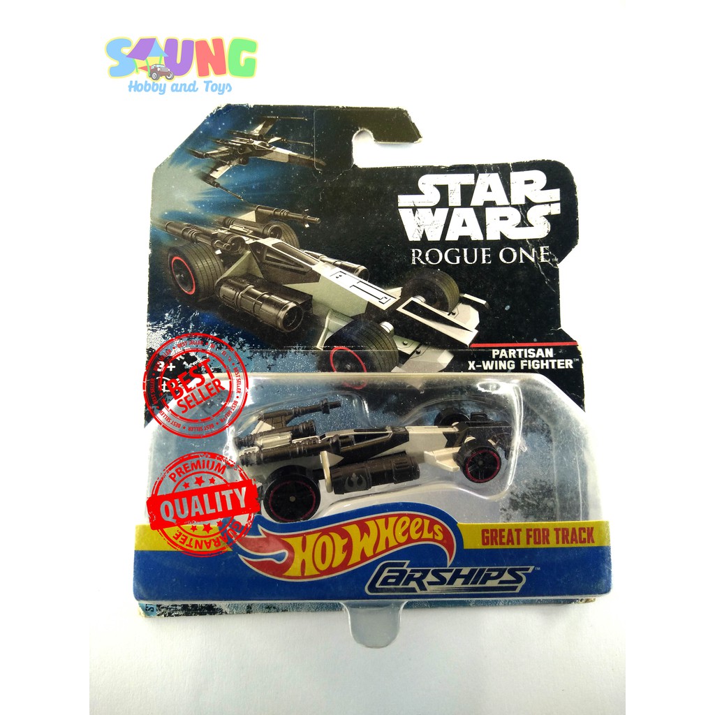 HOTWHEELS BALAP XWING X WING FIGHTER STAR WARS HITAM