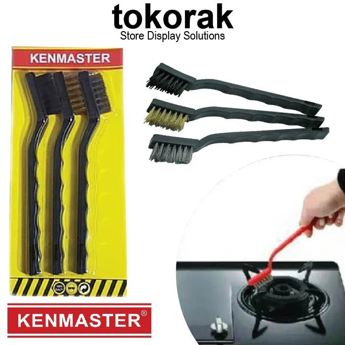 SIKAT KAWAT PEMBERSIH KOMPOR MINI 7 INCH 3 PCS - SIKAT BAJA