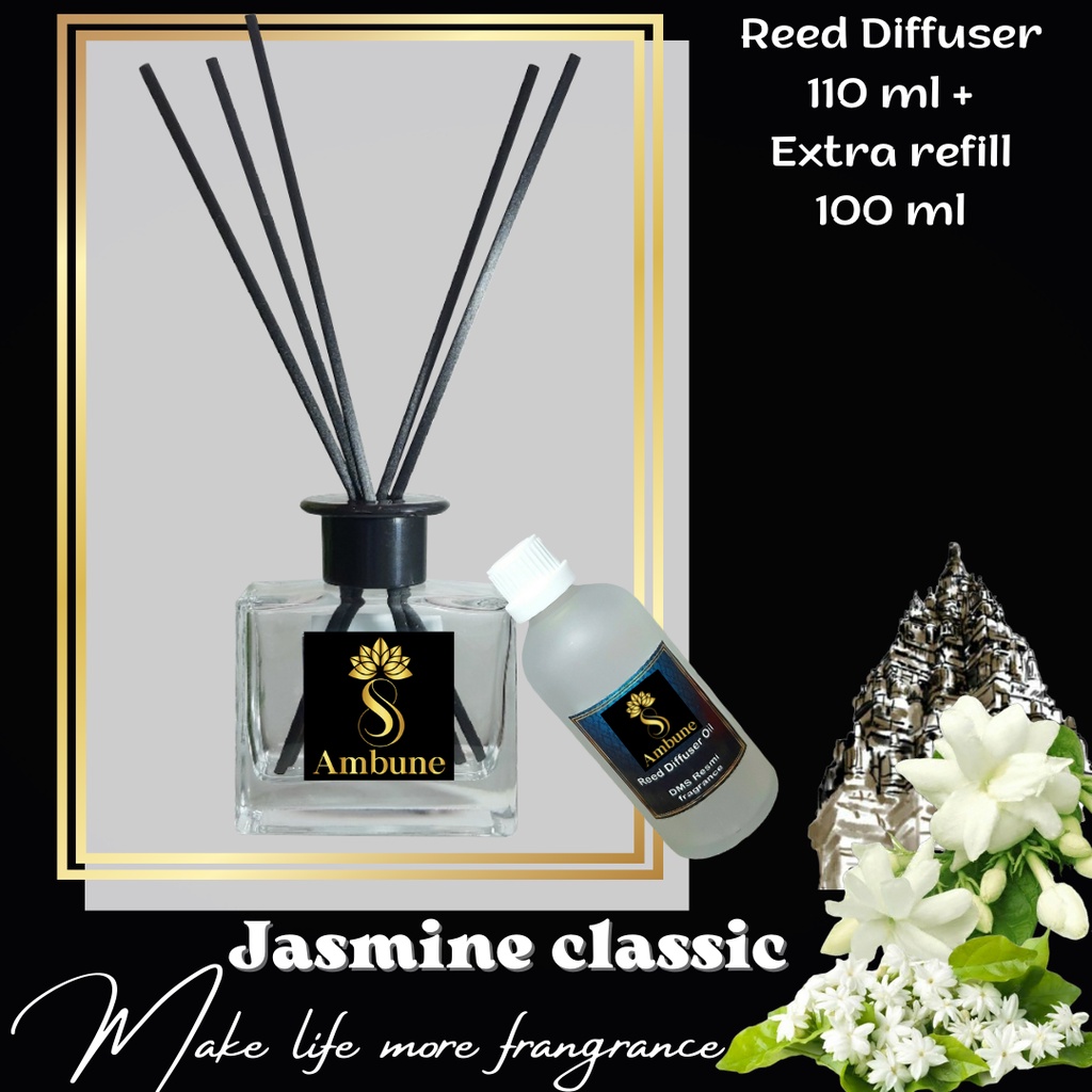 Jasmine Classic Pengharum Ruangan 110 ml + Extra refill 100 ml Ambune