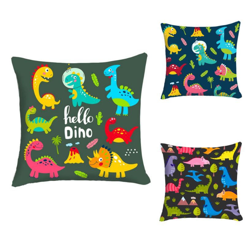 BANTAL SOFA PRINT MOTIF DINO DINOSAUR DINOSAURUS 40X40 CM