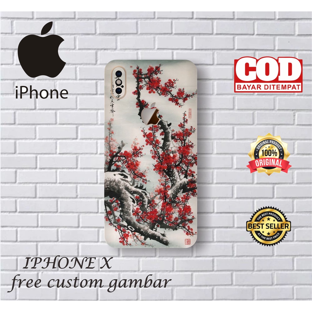 GARSKIN/STICKER HANDPHONE IPHONE X CUSTOM