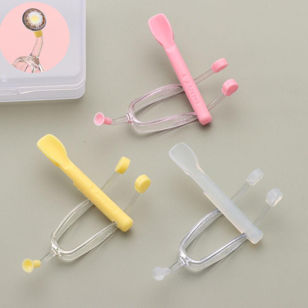 R-flower Set Pinset + Botol Transparan + Kotak Penyimpanan Untuk Softlens / Lensa Kontak