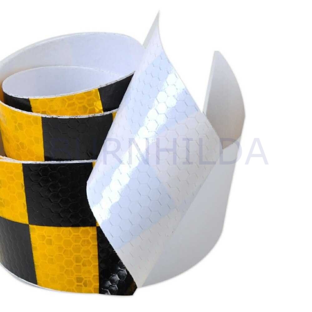 stiker mobil reflektor car Warning Strip Tape Two Color 5x300cm accesoris mobil burnhilda