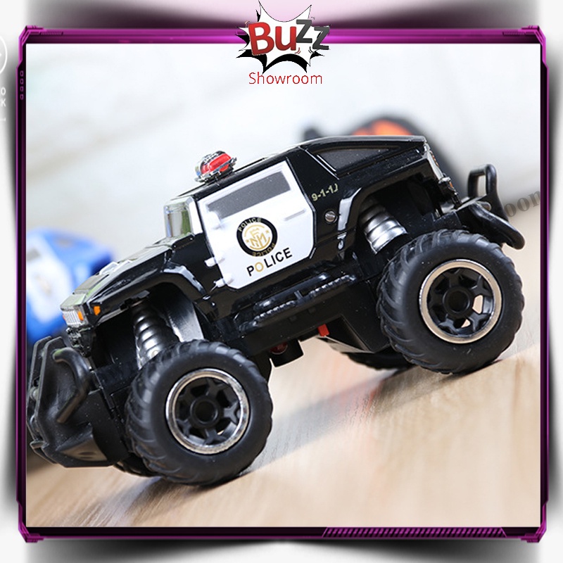 RC SUV Police Rock Crawler Mobil Remote Kontrol Jeep Off Road Mainan