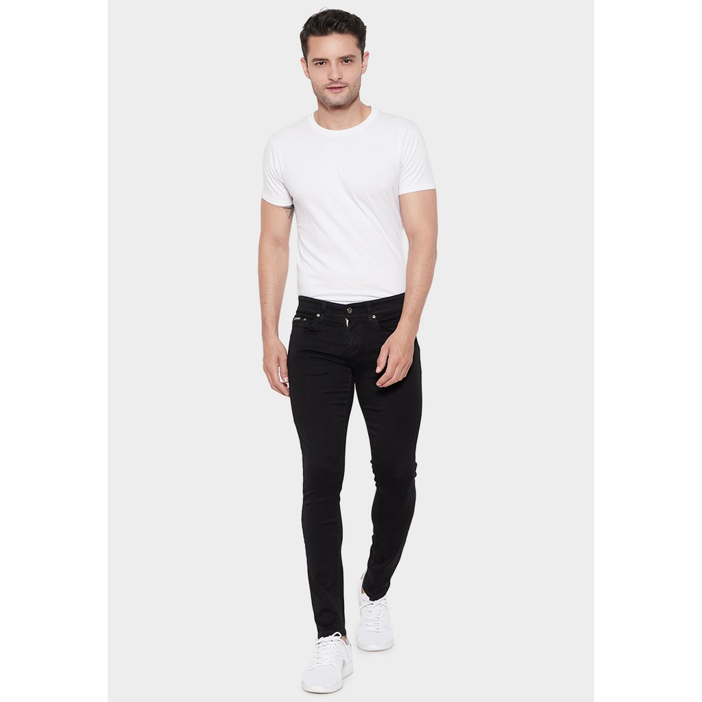 JBBoss Celana Panjang Bravo Denim Stretch Skinny Jeans (Black) / Ramayana Jatinegara