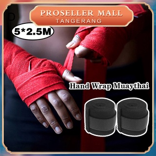 【1 Pasang】Perban Tinju / Hand Wrap Muaythai / Hand Wrap Bandage Boxing Muay Thai Karate