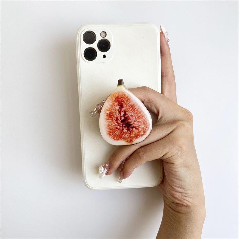 Stand Holderdudukan Smartphone Model Lipat Desain Simulasi Buah Lemonkelapa Kreatif DIY