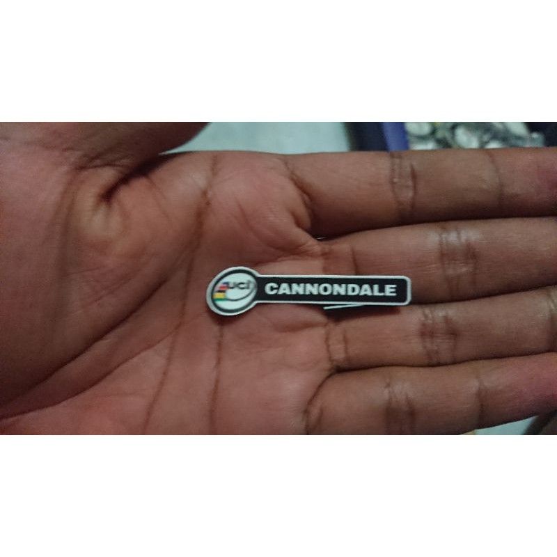 Sticker-Stiker-Decal-Tempelan-Logo-Label Cannondale UCI Fork Aproved Road Bike Roadbike Sepeda Balap