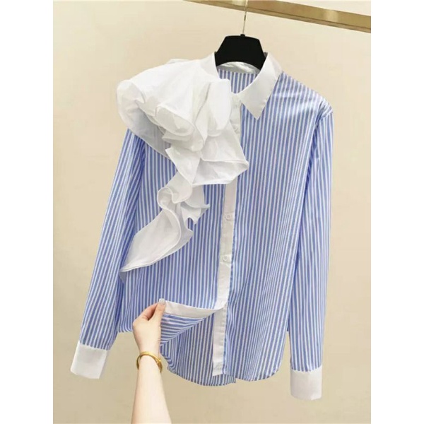 Oxford stripe blouse