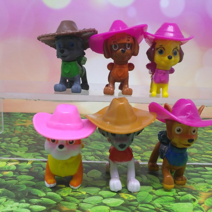 set /Topper kue paw patrol seri cowboy 