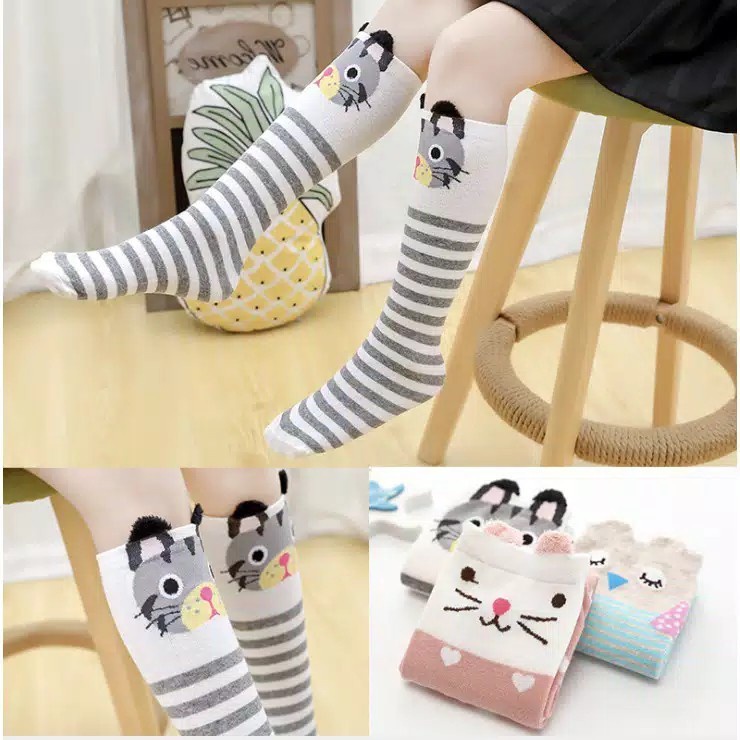 TERLARIS!! kaos kaki Panjang Anak Keren Import Kids Kaos Cuttest Perempuan Socks Long