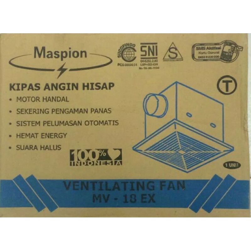 EXHAUST FAN MV-18EX MASPION (7&quot;)