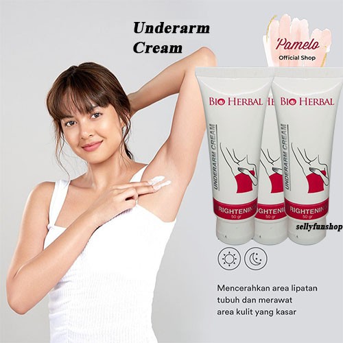 Underarm Cream Pemutih Lipatan Ketiak dan Selangkangan Bio Herbal Original Body Cream Lotion