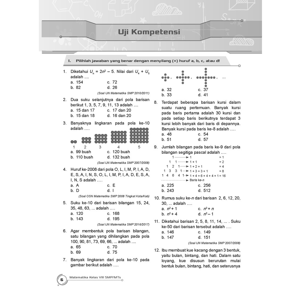 Buku Pendamping Matematika Smp Mts Kelas 8 Kunci Jawaban Incer Shopee Indonesia