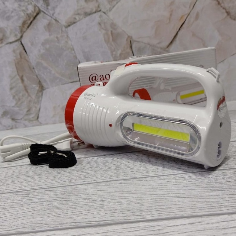 COD SENTER LED 5W+5W COB LAMPU SAMPING AOKI AK 6511//SENTER EMERGENCY AOKI AK-6511