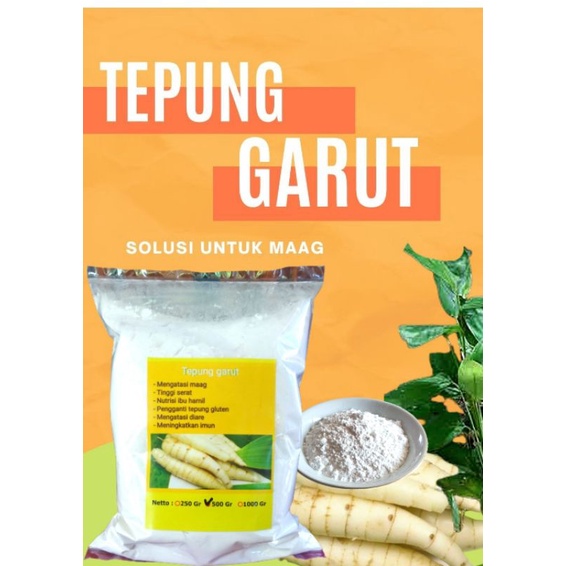 

Tepung garut irut HALUS 500 gram ( sudah di ayak lebih bersih)