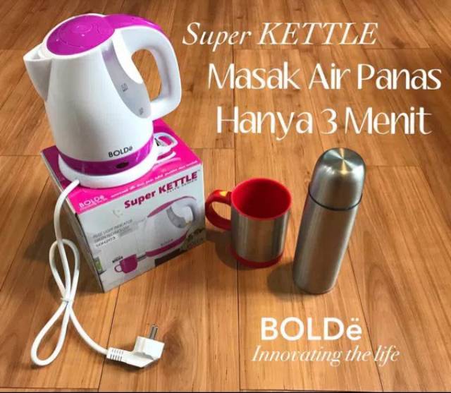 Super Kettle Original Bolde / Pemanas Air / Teko Listrik