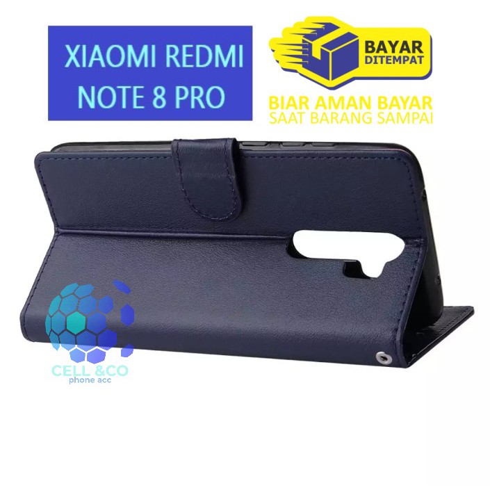 Flip cover XIAOMI REDMI NOTE 8 PRO Flip case buka tutup kesing hp casing flip case leather wallet