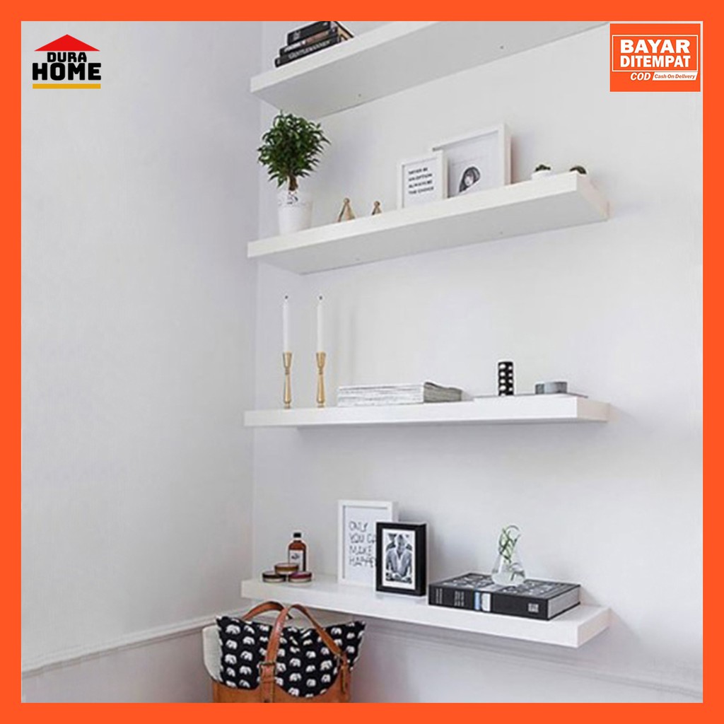 Rak Dinding Panjang 40cm 4pcs / Ambalan Melayang / Hiasan Dinding / Floaring Shelves