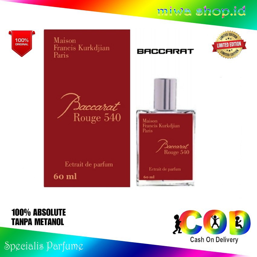MIWA - Parfum Bakarat 60ml Premium / Parfum Bakarat Rouge 540 60ml