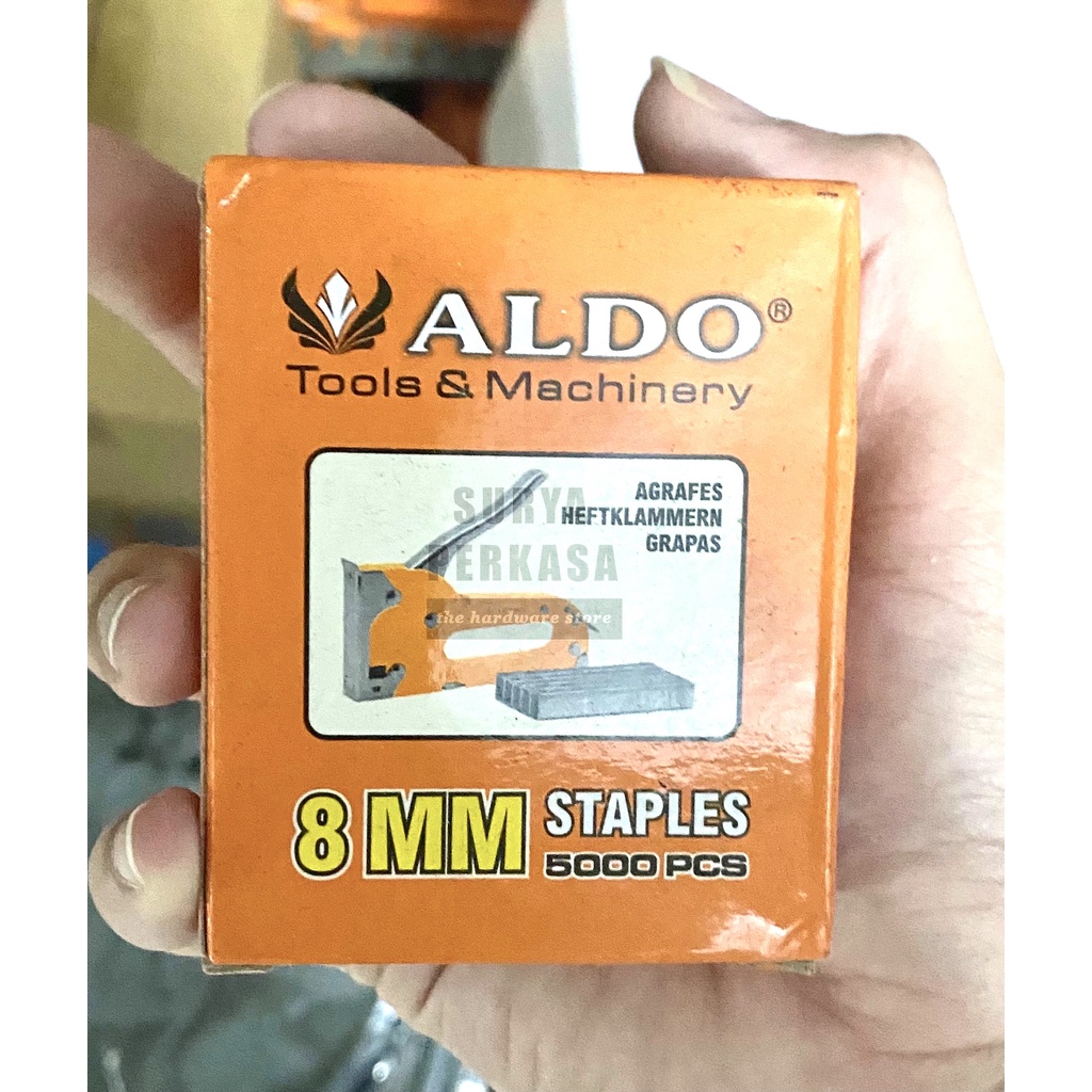 

ISI / MATA STAPLES / STAPLER / GUN TACKER / 8 MM ISI 5000 PCS ALDO