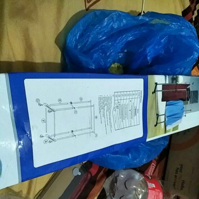 Single Rak Jemuran Laundry Beroda Multifungsi