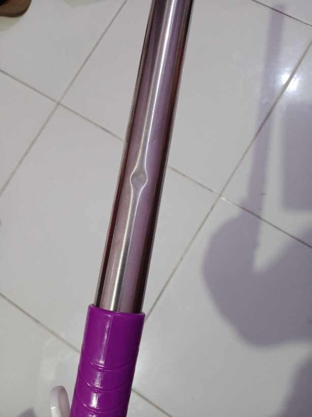 Bayar Ditempat-spin Mop Stainless Steel/kain Pel Praktis Tanpa Peres Tinggal Puter Naik Turun-murah