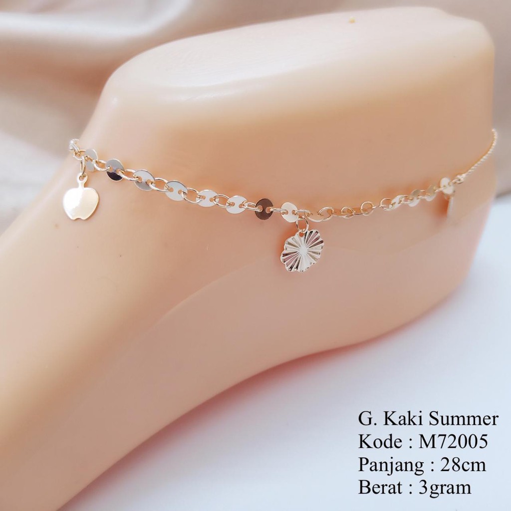 [BAYAR DITEMPAT] Gelang Kaki Rantai Terbaru Gelang Kaki Emas Gelang Kaki Fashion Korea